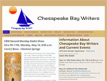 Tablet Screenshot of chesapeakebaywriters.org